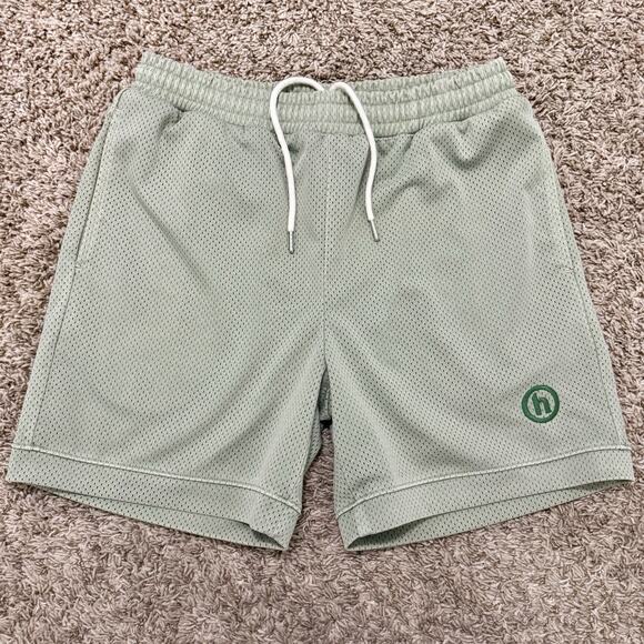 Hidden NY Mesh Athletic Shorts Elastic Drawstring Men’s Size M 6” Inseam Green - Picture 1 of 8